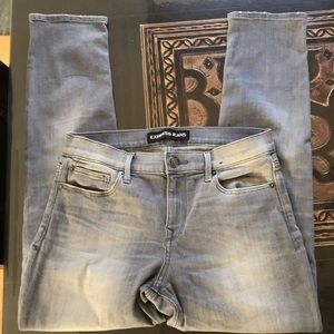 Express Súper skinny mid rise jeans faded grey 8s